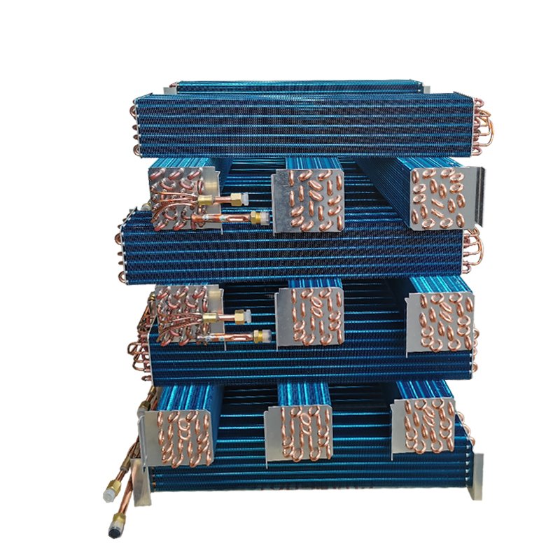 L Type Aluminum Fin Heat Pump Condenser Coils L Shaped Refrigerator Air Cooled Condenser Coil