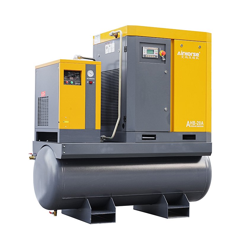 Airhorse All in One Slient Industrial Air Compressor 7.5KW 11KW 15KW 18.5KW 22KW Fixed Speed Rotary Screw Air Compressor