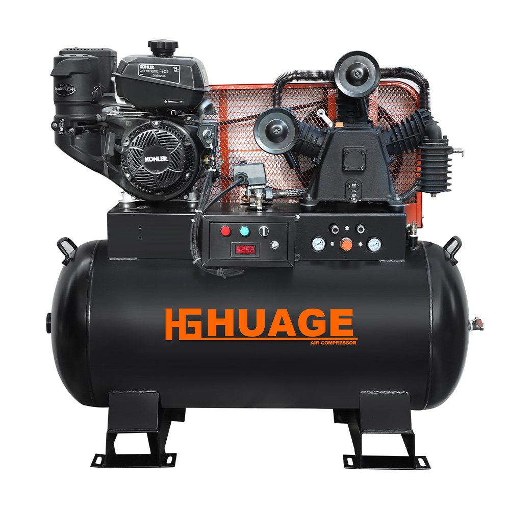 15HP Petrol Engine 60 Gallon ASME TANK Piston Belt Driven air Compressor