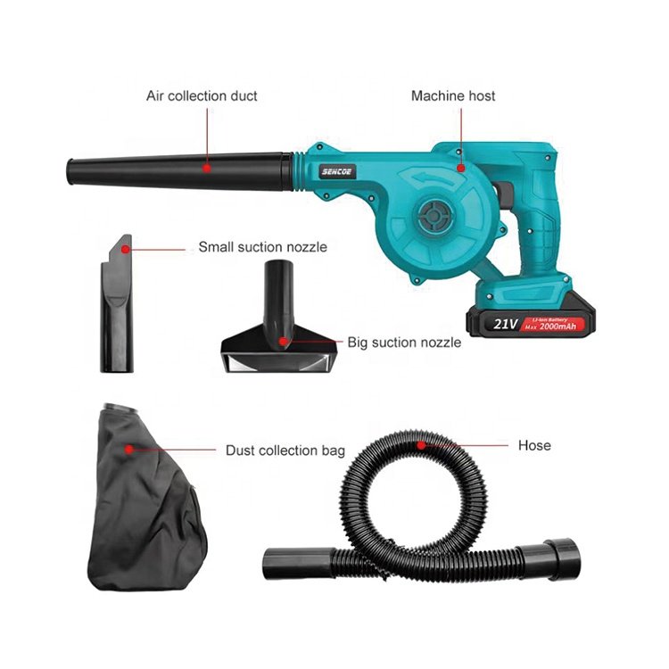 Small Powerful Home Portable Rechargeable 600w Cordless Electric Battery Powered 2 in 1 Multi-function Dust Mini air Blower