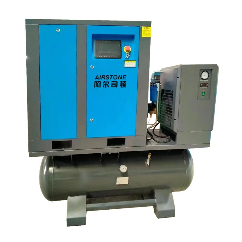 Airstone 18.5KW Rotary Screw Air Compressor 500 Litre 25HP Fix Speed Type With Air Dryer and Air Tank IP23 All in One Integrated