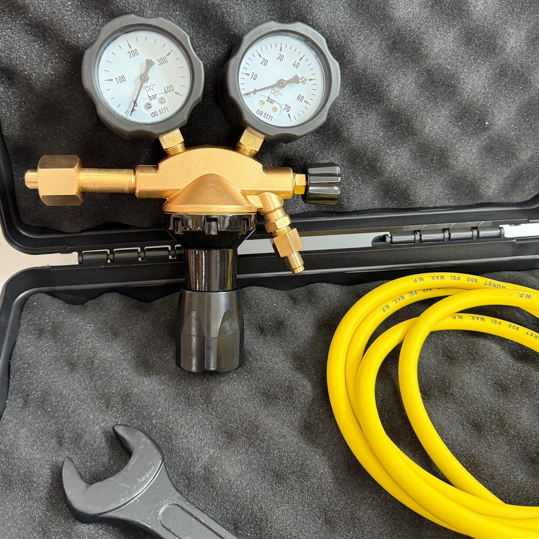 Nitrogen Gas Regulator Kit HVAC High Pressure Tool Kit With Hose And Wrench