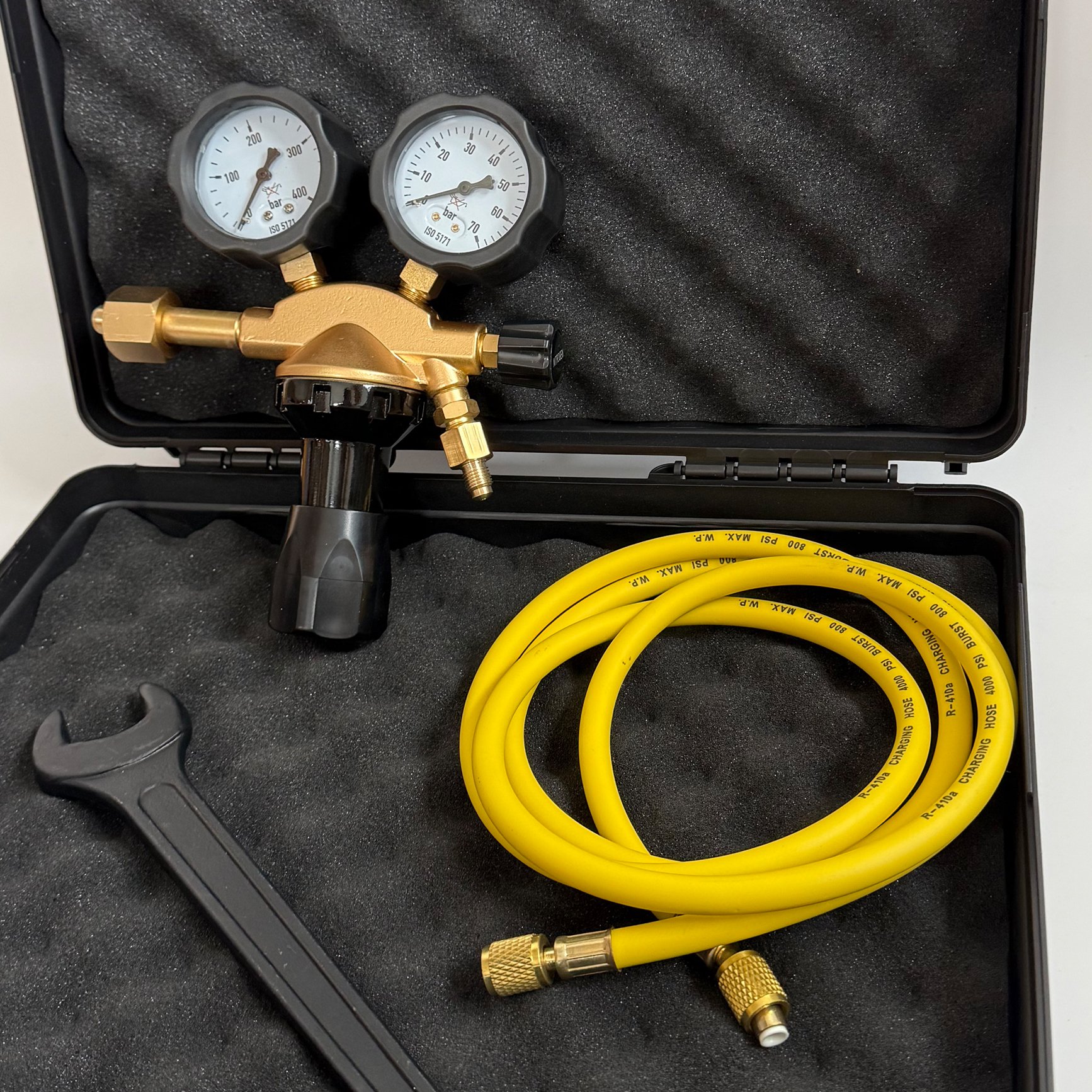 Nitrogen Gas Regulator Kit HVAC High Pressure Tool Kit With Hose And Wrench
