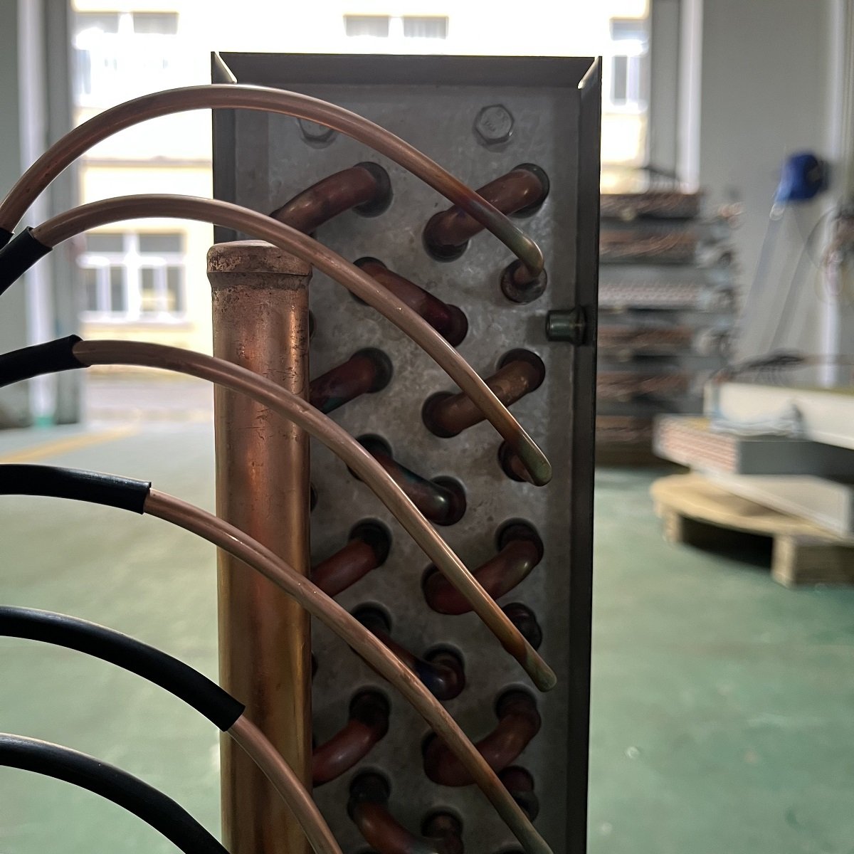 Copper Agricultural Irrigation Water Source Heat Pump Evaporator