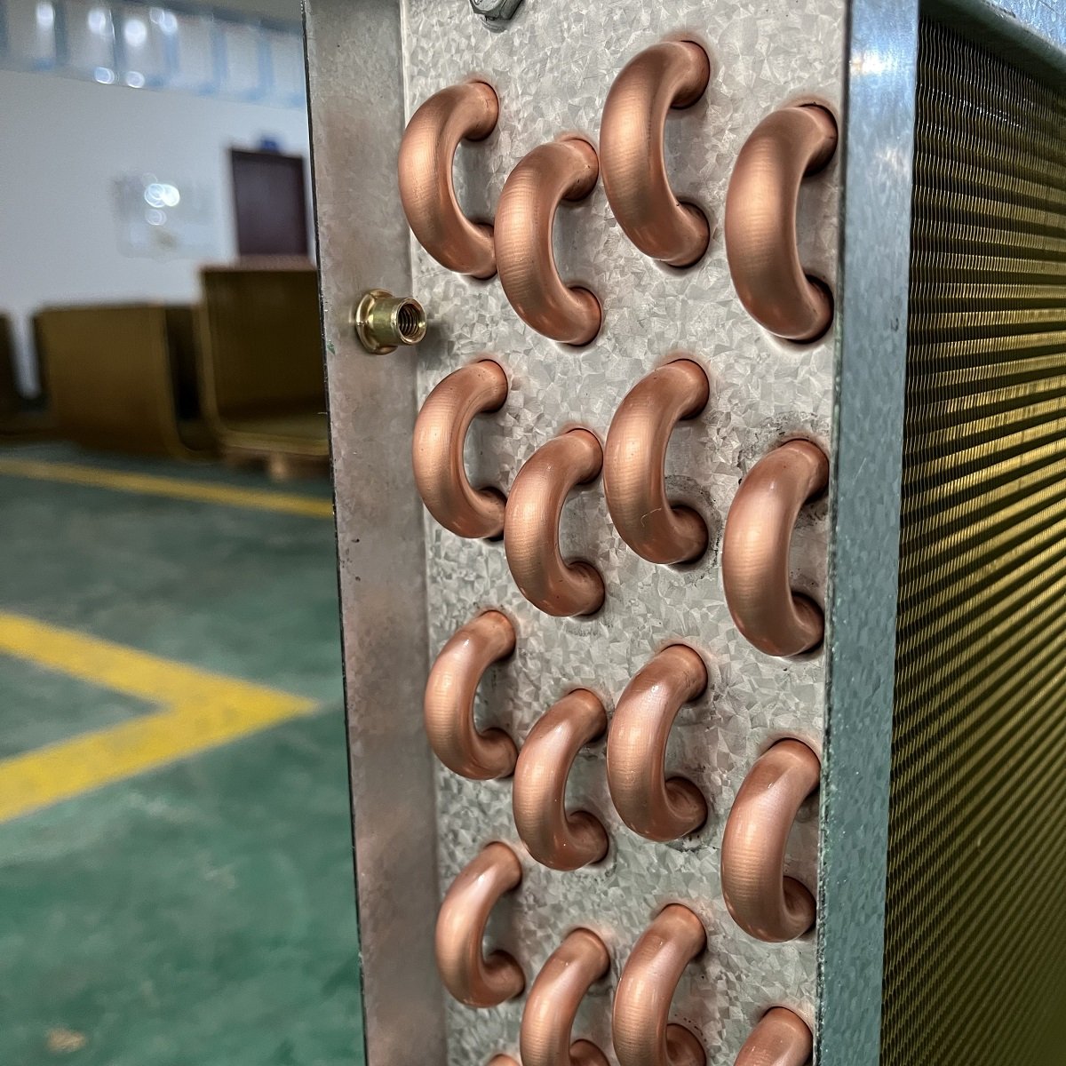 Copper Agricultural Irrigation Water Source Heat Pump Evaporator