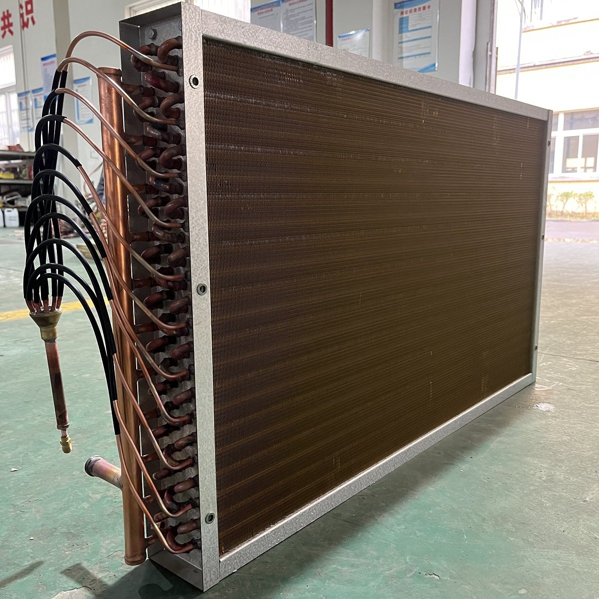 Copper Agricultural Irrigation Water Source Heat Pump Evaporator