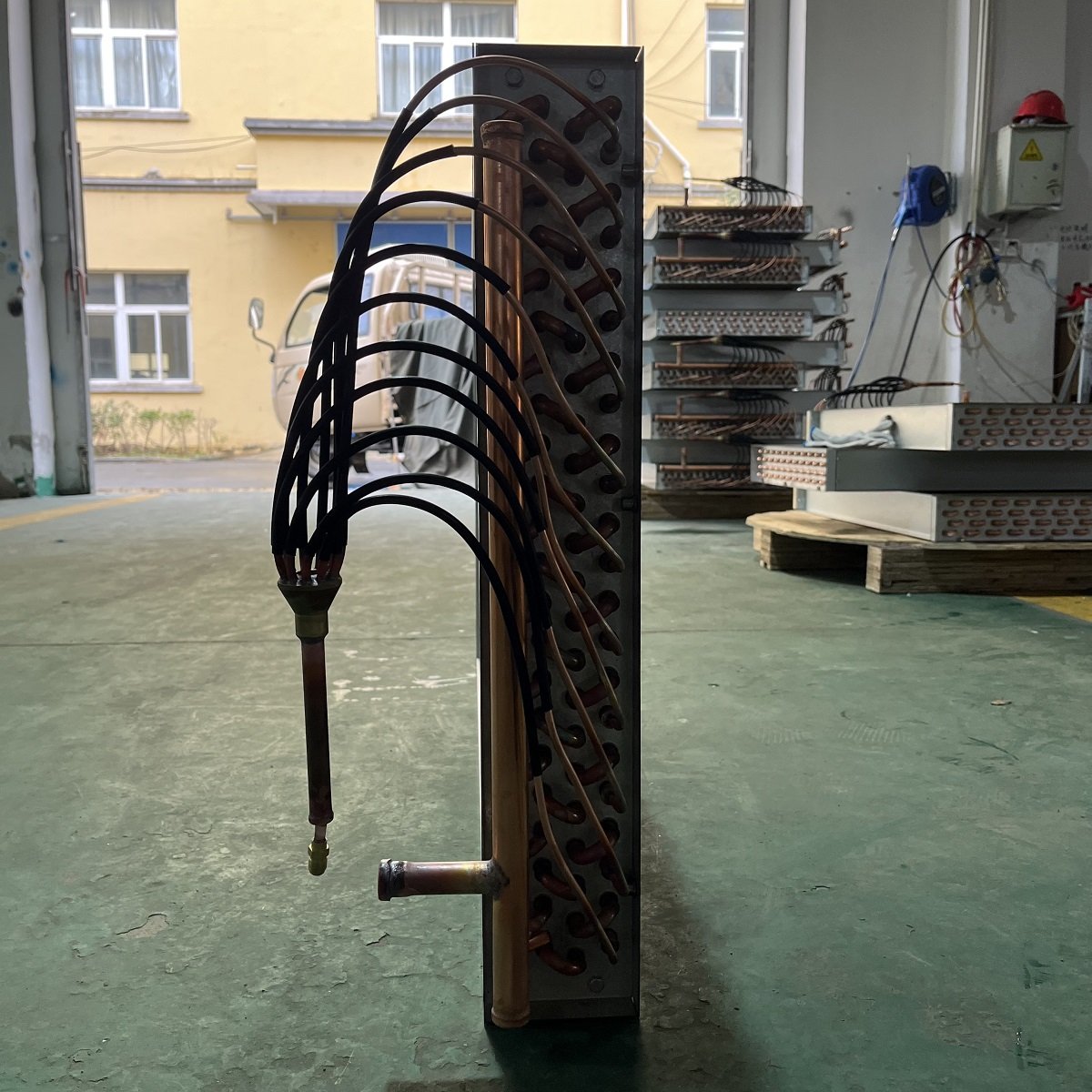 Copper Agricultural Irrigation Water Source Heat Pump Evaporator