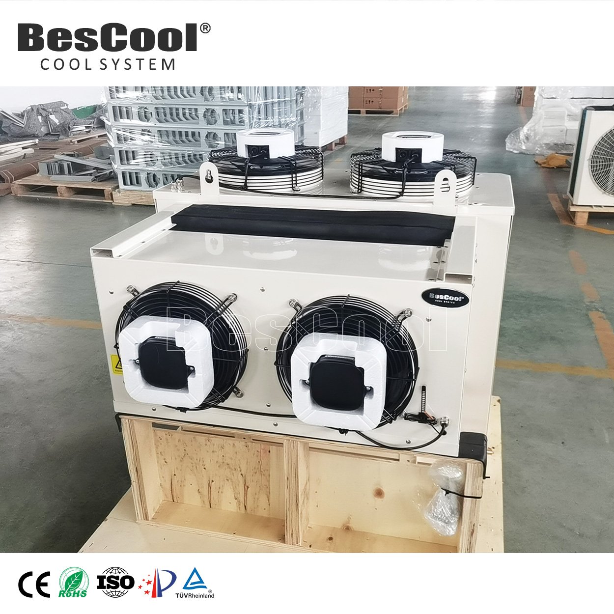 Bescool Blast Freezer Monoblock Unit Wall-Mounted for Mobile Cold Room 4HP Monoblock Condensing Cooler