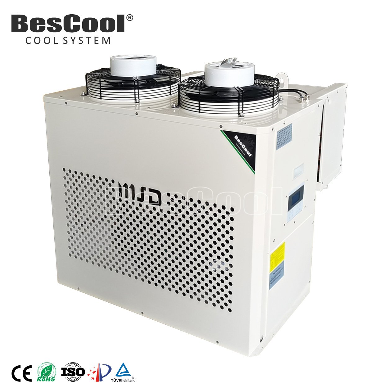 Bescool Blast Freezer Monoblock Unit Wall-Mounted for Mobile Cold Room 4HP Monoblock Condensing Cooler