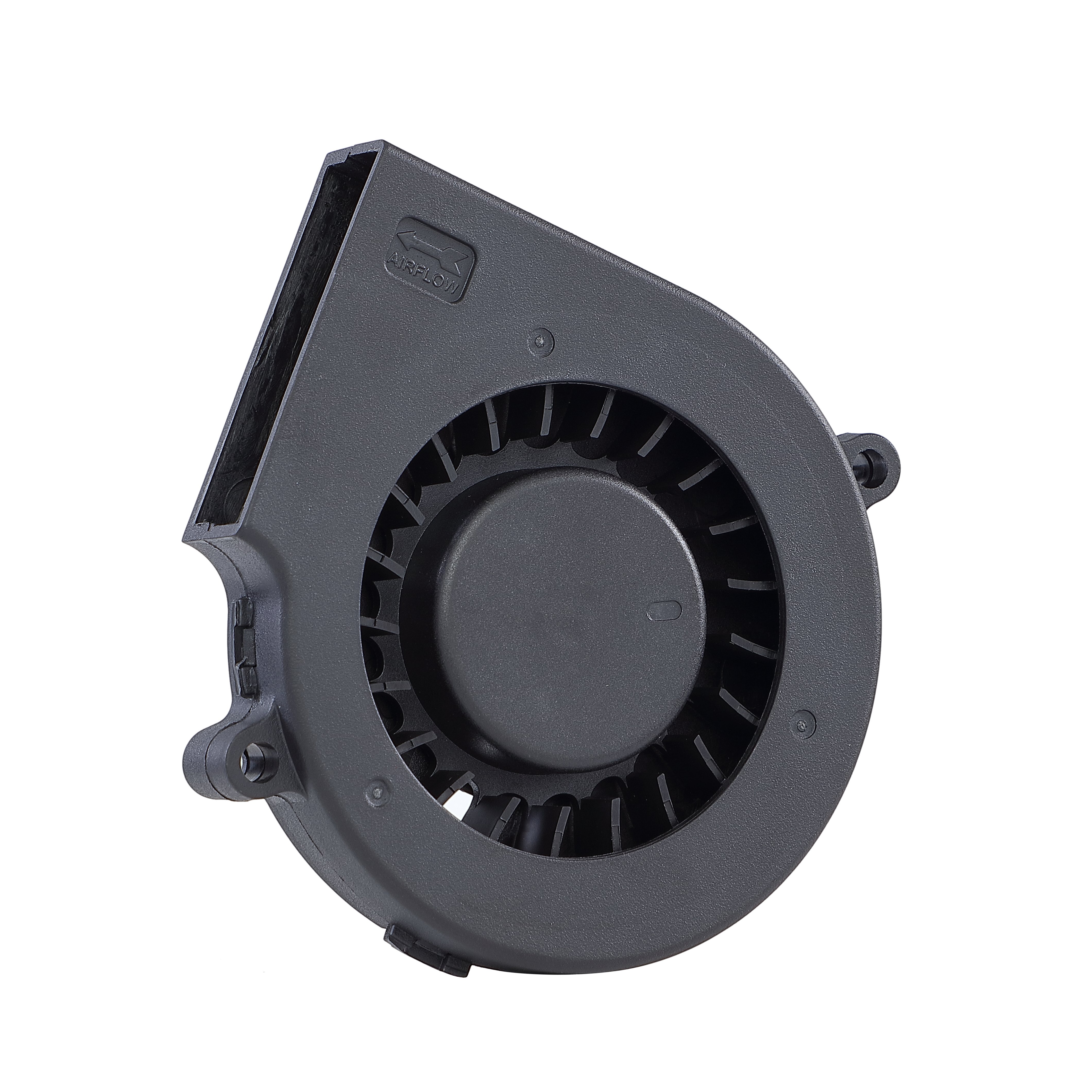 Mini 75mm 12V DC Variable Speed Axial Flow Fan 7515 Car Air Blower with Electric Power Source and Mounting for Cooling