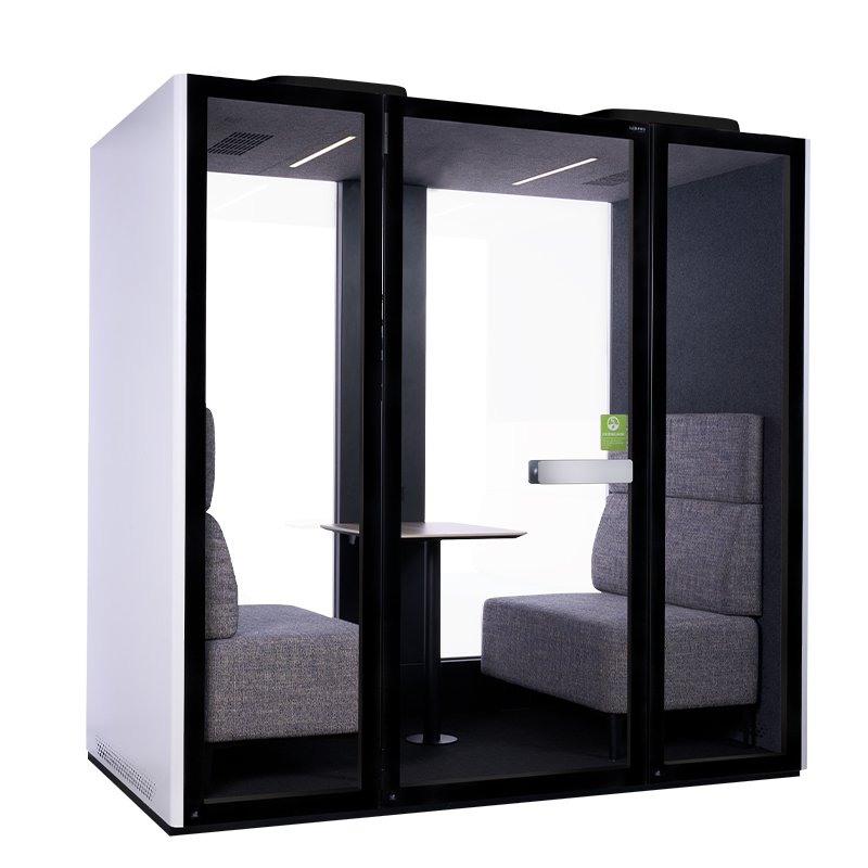 Highly Recommended Acoustic Phone Booth D POD 3.0 Best Office Meeting Pods Simple Easy Assembly Office Phone Booth for 4 Persons