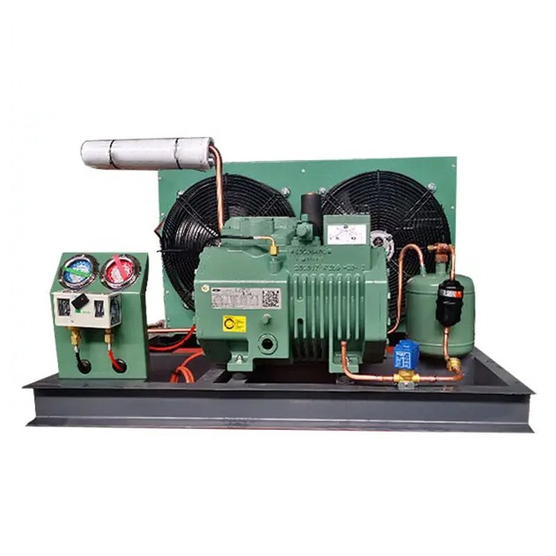 Cooling Compressor System Condenser Unit Refrigeration Cold Storage Room Frozen Freeze Semi Enclosed Piston Condensing Unit 380V