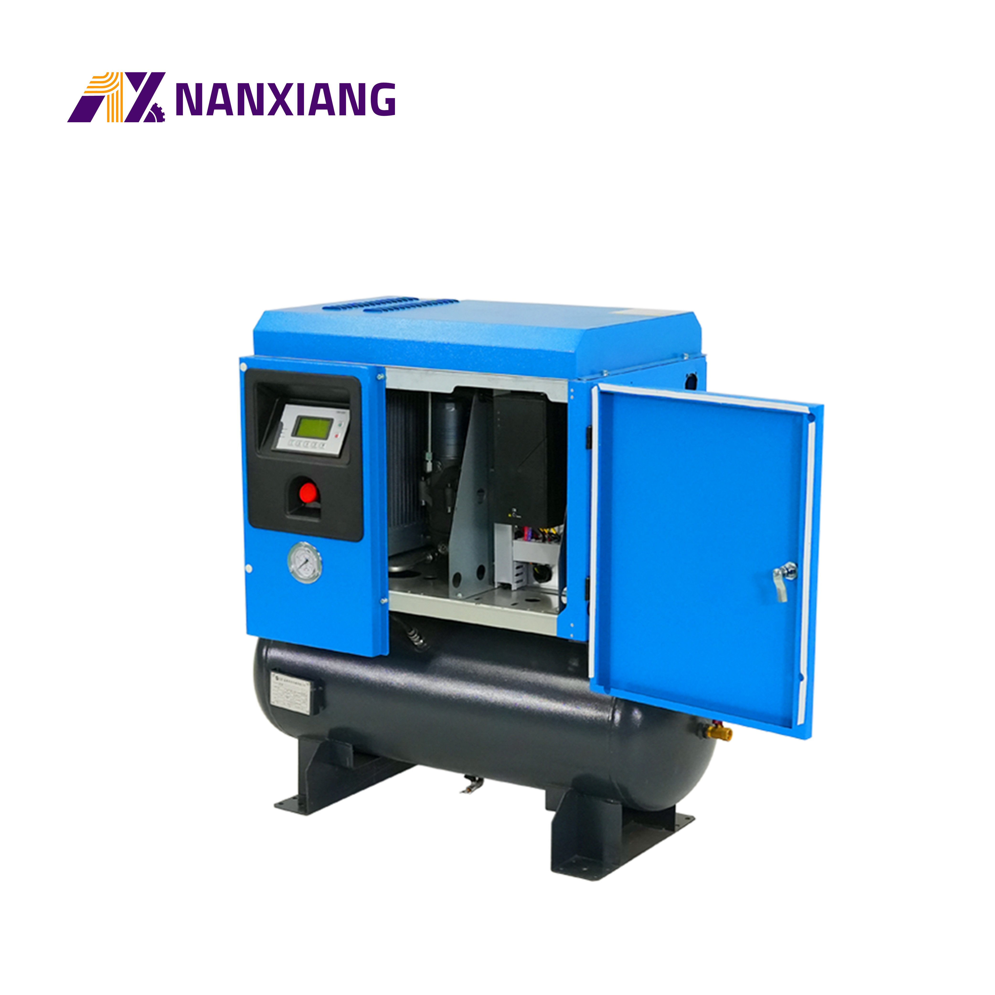 The Factory Price 4.5kw 6 Ph Integrated Screw Air Compressor Portable Electric Air Compressor With Tank