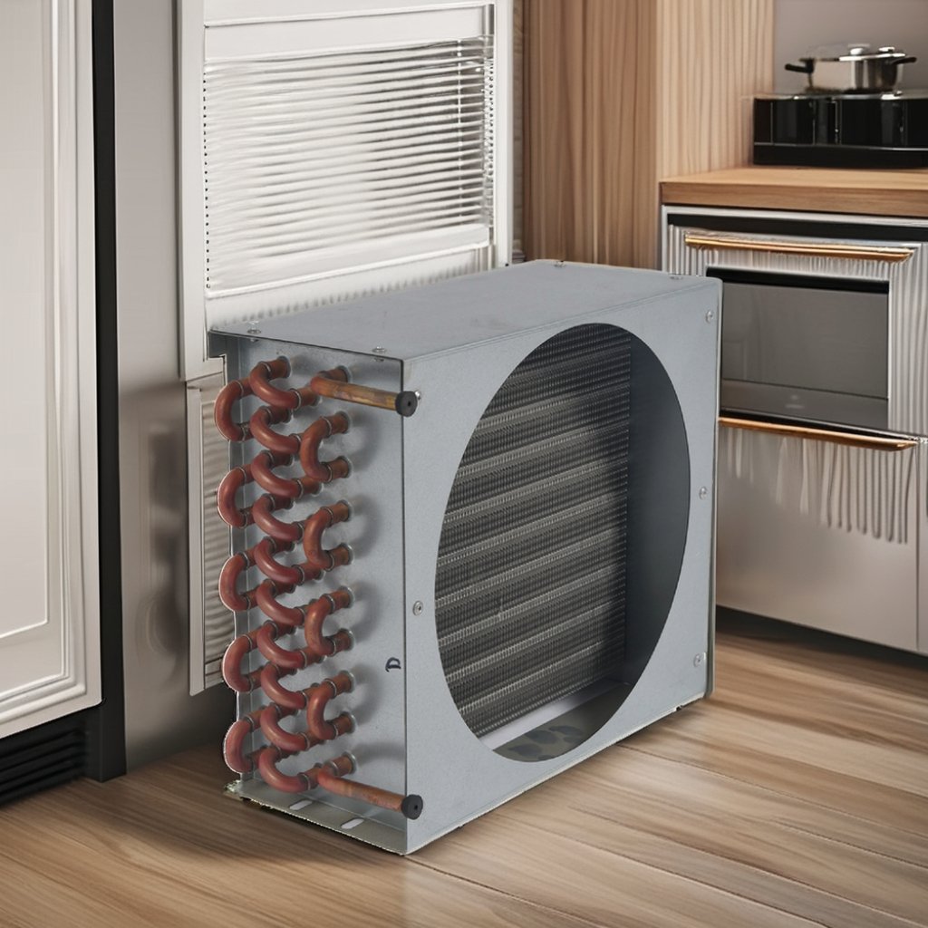 Copper Tube Aluminium Fin Type Refrigeration air Cooled Evaporator Condenser Radiator Refrigerator Heat Exchanger
