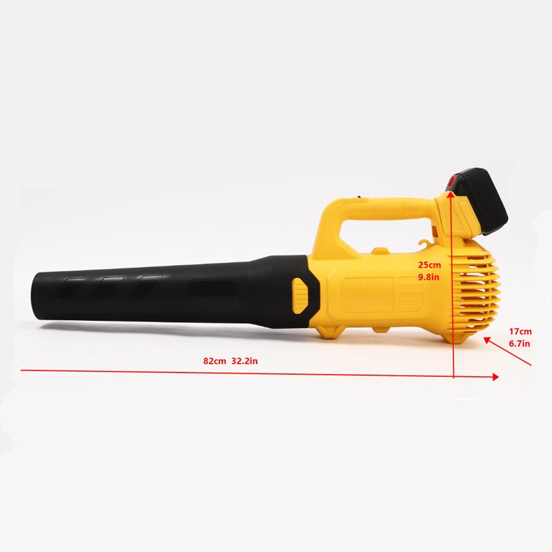 Rechargeable Hair Dryer Snow Blowing High Power Portable Lithium Battery Blower Construction Site Dust Removal Storm Fan 21V