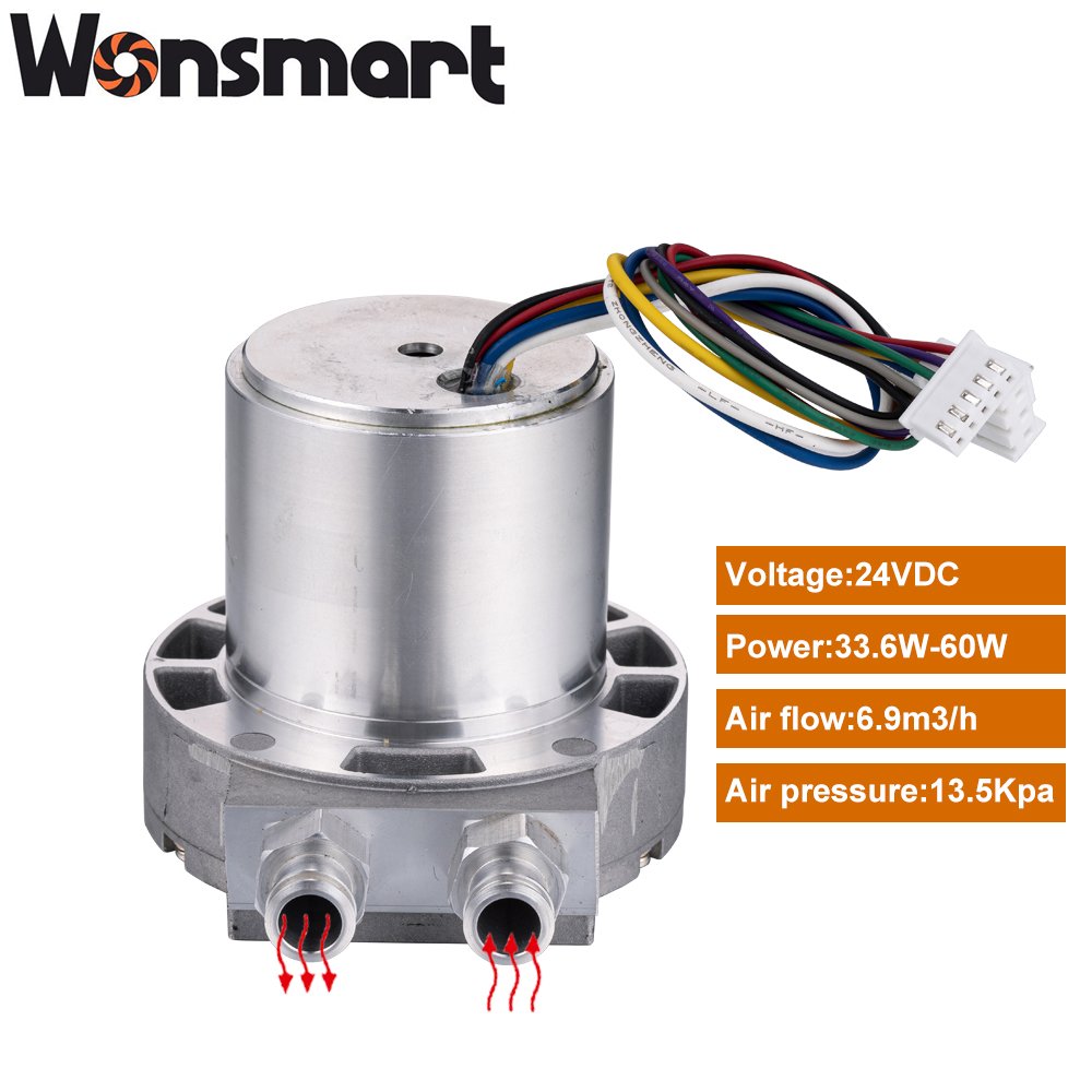 Small-Sized Centrifugal Blower Fan 13.5kpa High Pressure Air Turbine DC Electric Current Plastic Blade Bearing Component