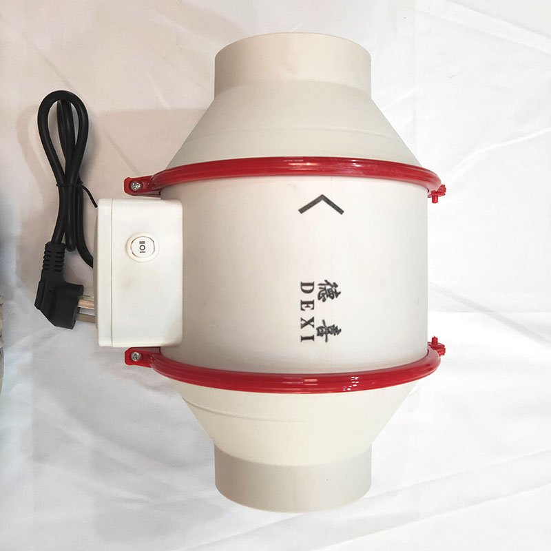 6 Inch Low Noise Inline Duct Hydroponic Exhaust Fan Ventilation Ventilating Blower Fan
