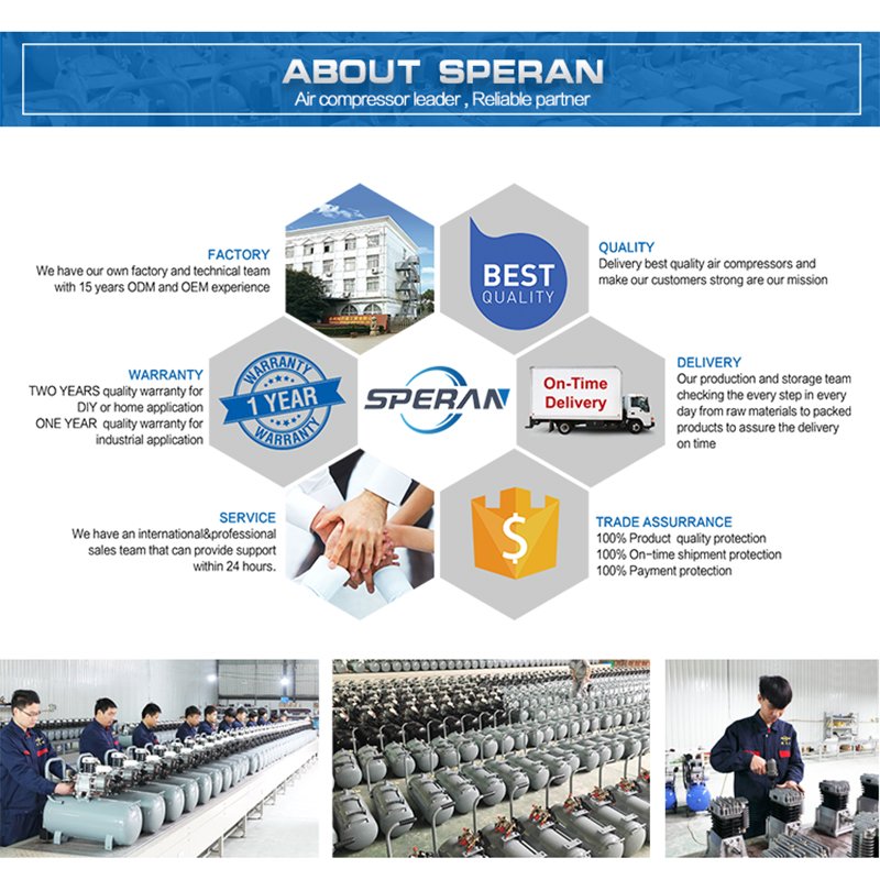 SPERAN Factory Dental Equipment Noiseless Oil Free Supply Two Dental Chair Unit Air Compressor