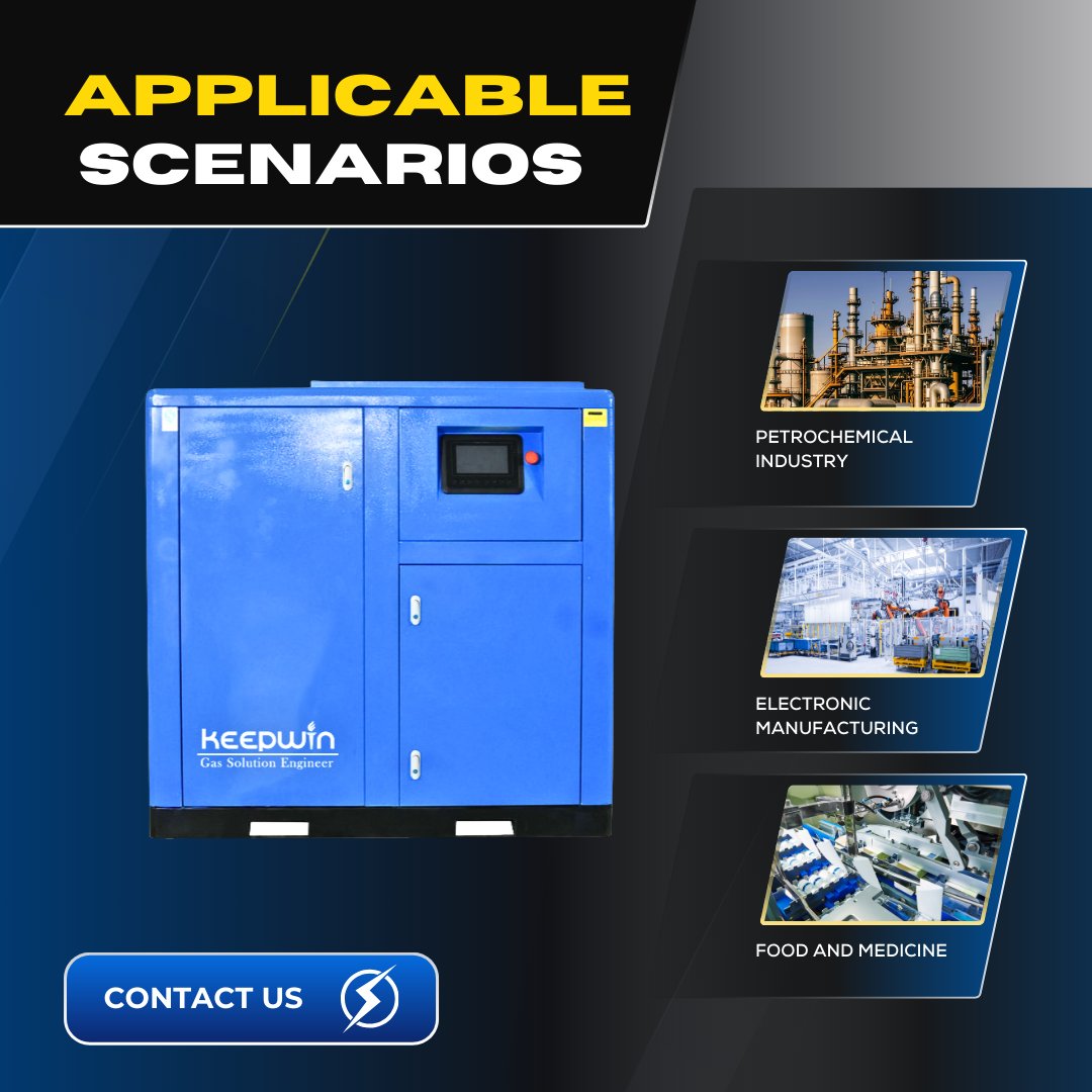 15% Power Saving 2024 Hot Sale SLR-45 45KW 60 HP Two Stage Rotary Screw Air Compressor