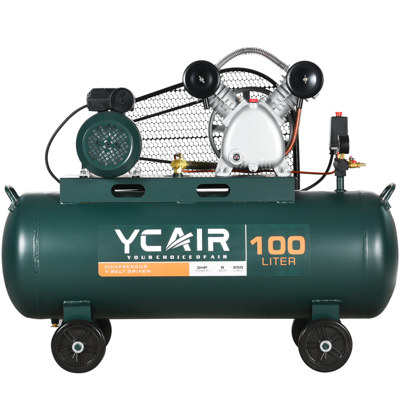 BV2065-100 Wholesale 100Liter 2.2kw 3hp Industrial Grade Motor Belt Type air Compressor