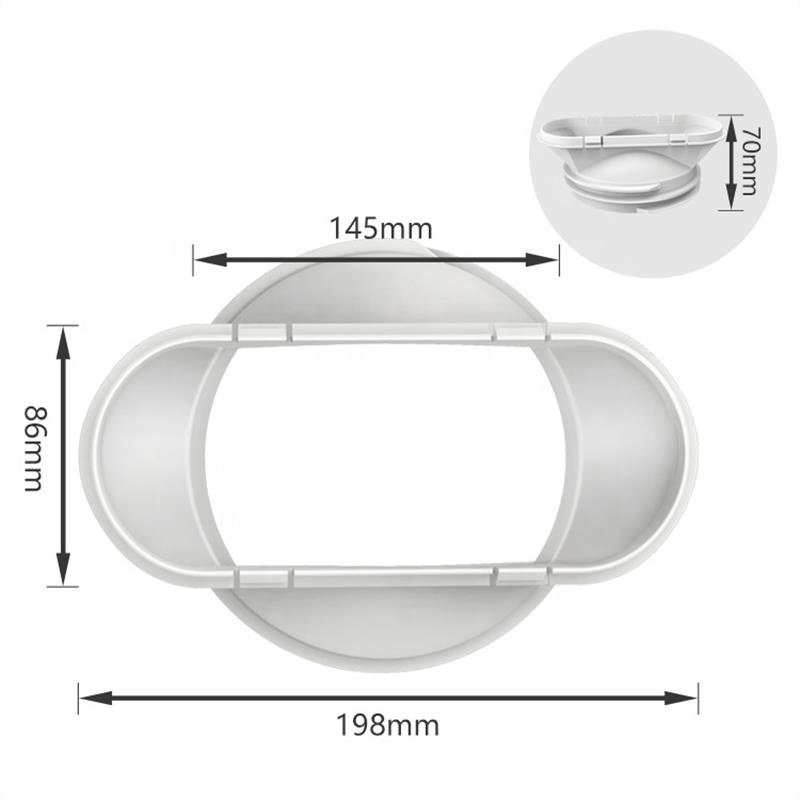 Exhaust Duct Adapter for AC Kit Thickened Air Conditioning Window Coupler Portable Outdoor Air Conditioner Connector Adapter