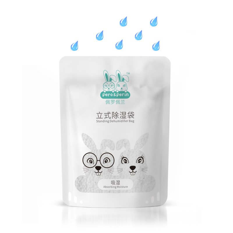 200g High Absorption Self-standing Doypack Dehumidifier Bag Moisture Absorber for Wardrobe