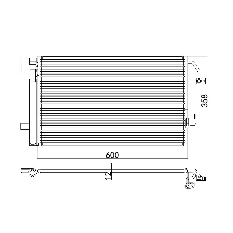 Aftermarket Car Auto Air Conditioning System Condenser for CHEVROLET ZAFIRA VECTRA OPEL OEM 94717395