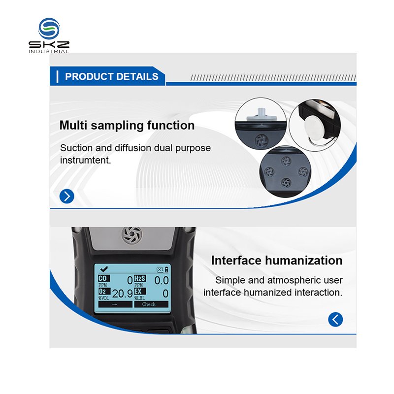 0-100%lel Portable Ch4 Gas Detector Methane Monitor SKZ2054C-CH4 air Quality Methane Multi Gas Analyzer
