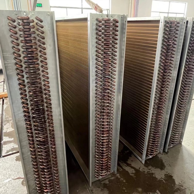Customized Finned Condenser Zhejiang R410a Water Cooled Evaporator Heat Exchanger Tube Coil [processing According to Drawings]