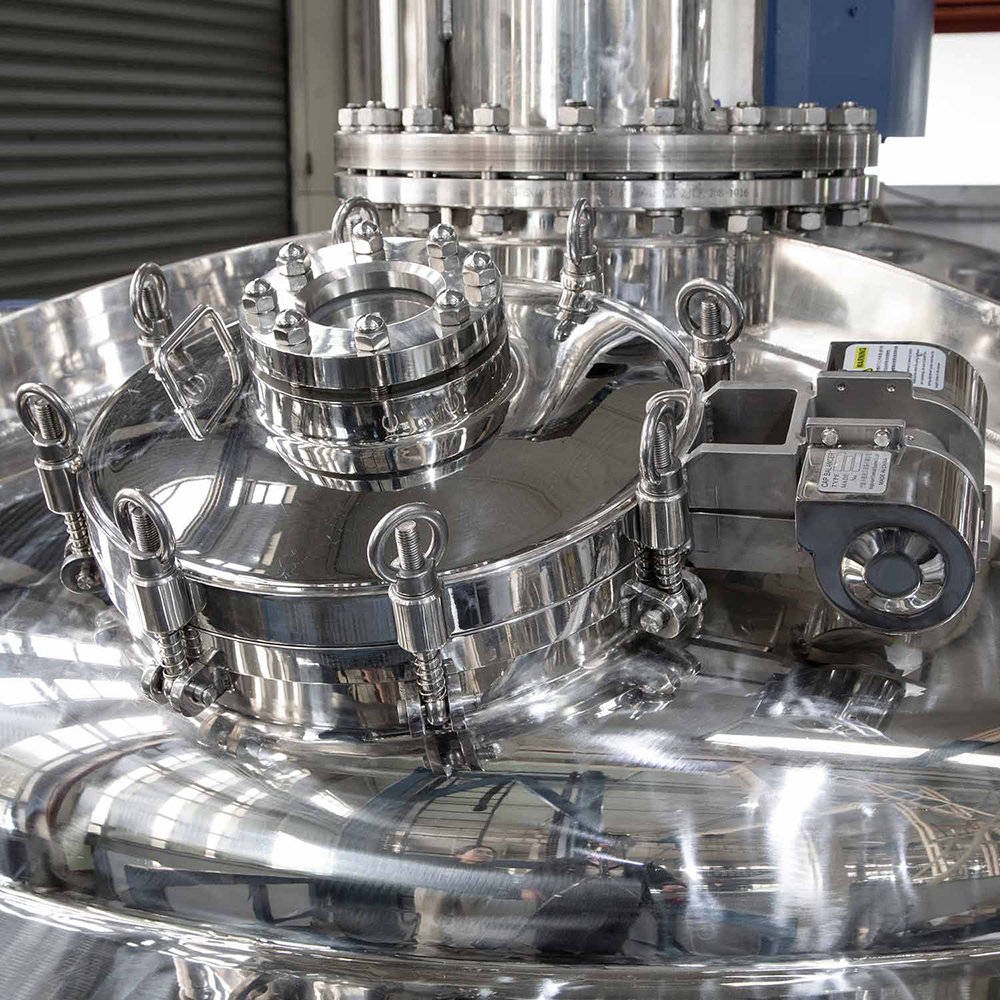 JHENTEN 5000L Agitating Homogenizer Emulsification Equipment Cocoa Butter Melting Machine Fermentation Mixing Tank