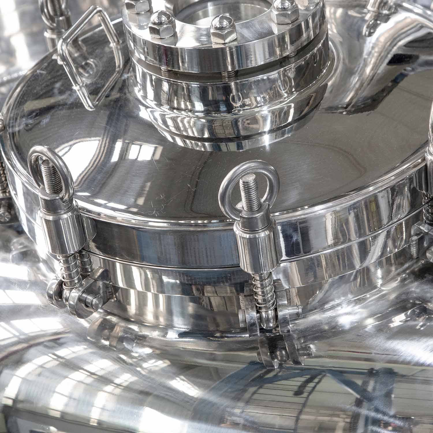 JHENTEN 5000L Agitating Homogenizer Emulsification Equipment Cocoa Butter Melting Machine Fermentation Mixing Tank