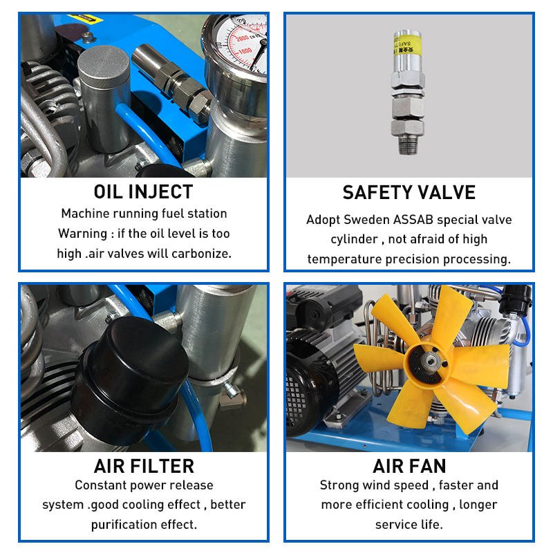 2024 Best Selling Product Auto Stop Diving Floating air Compressor Manufacturer 100L/min High air Compression Efficiency
