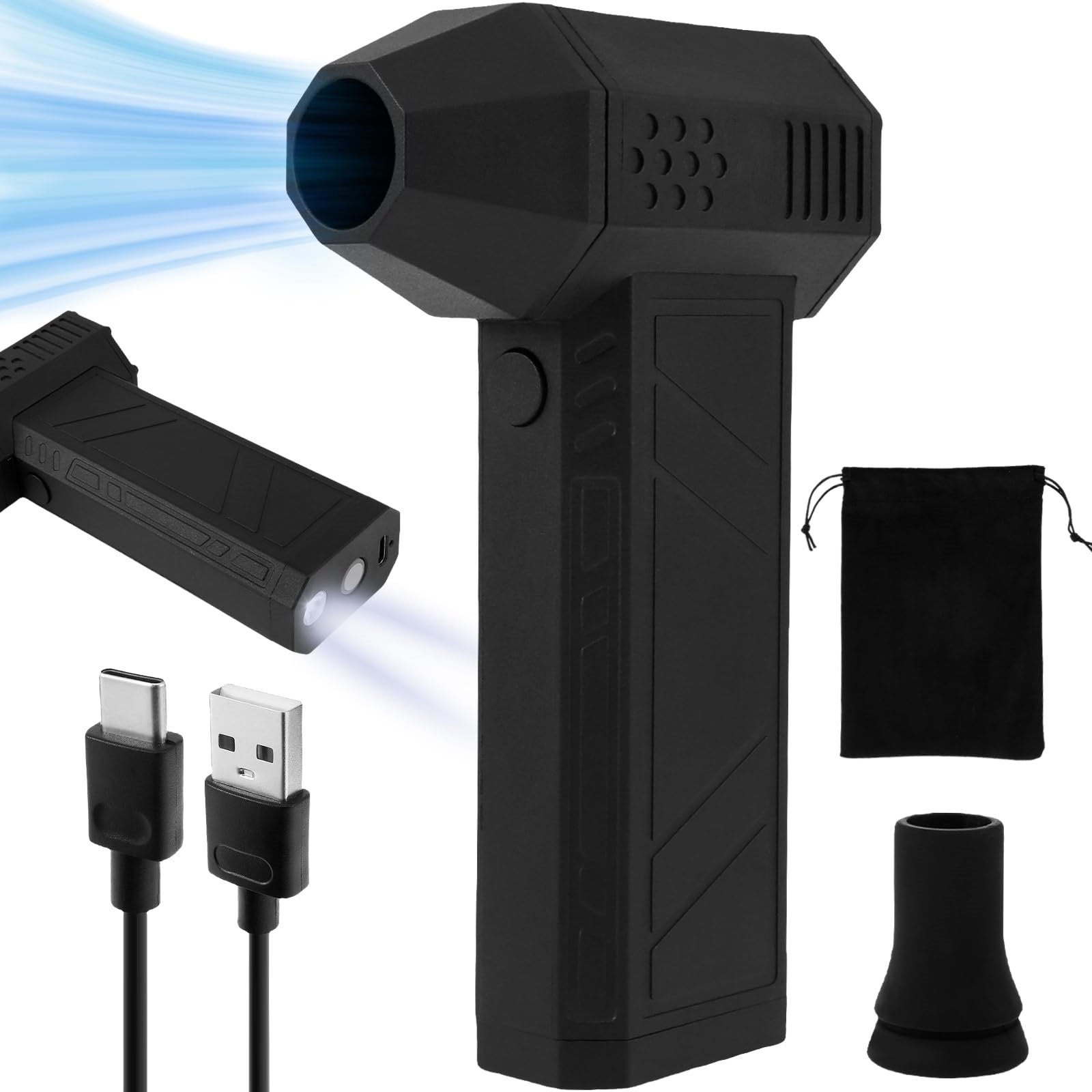 Rechargeable Portable Equipment Air Duster Wireless Air Duster Gun Cleans All Kinds Car Fan of Electronic Equipment Air Blower