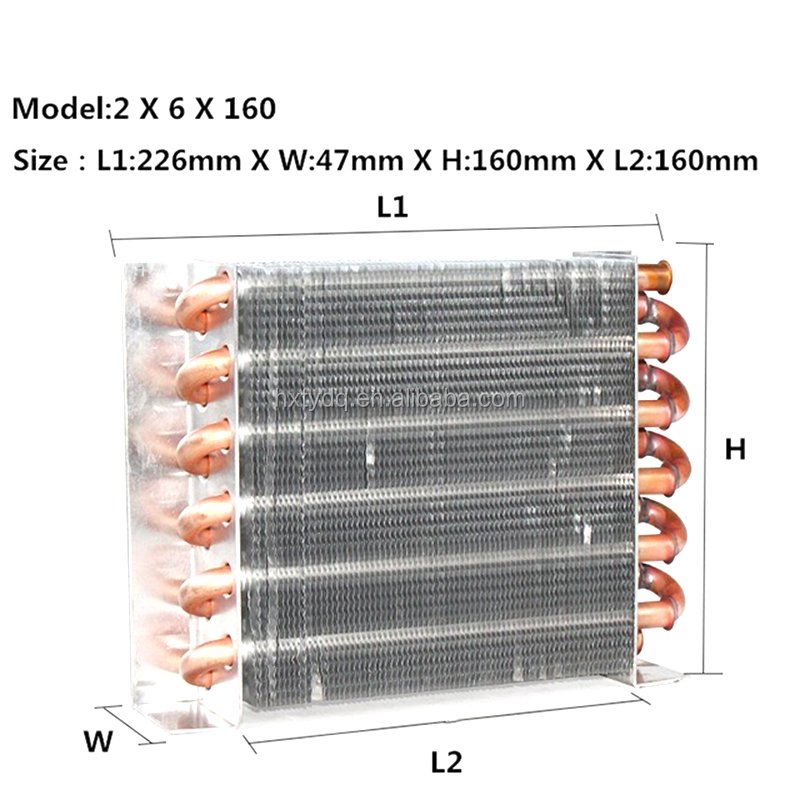 Air Cooled Condenser Copper Tube Heat Exchanger