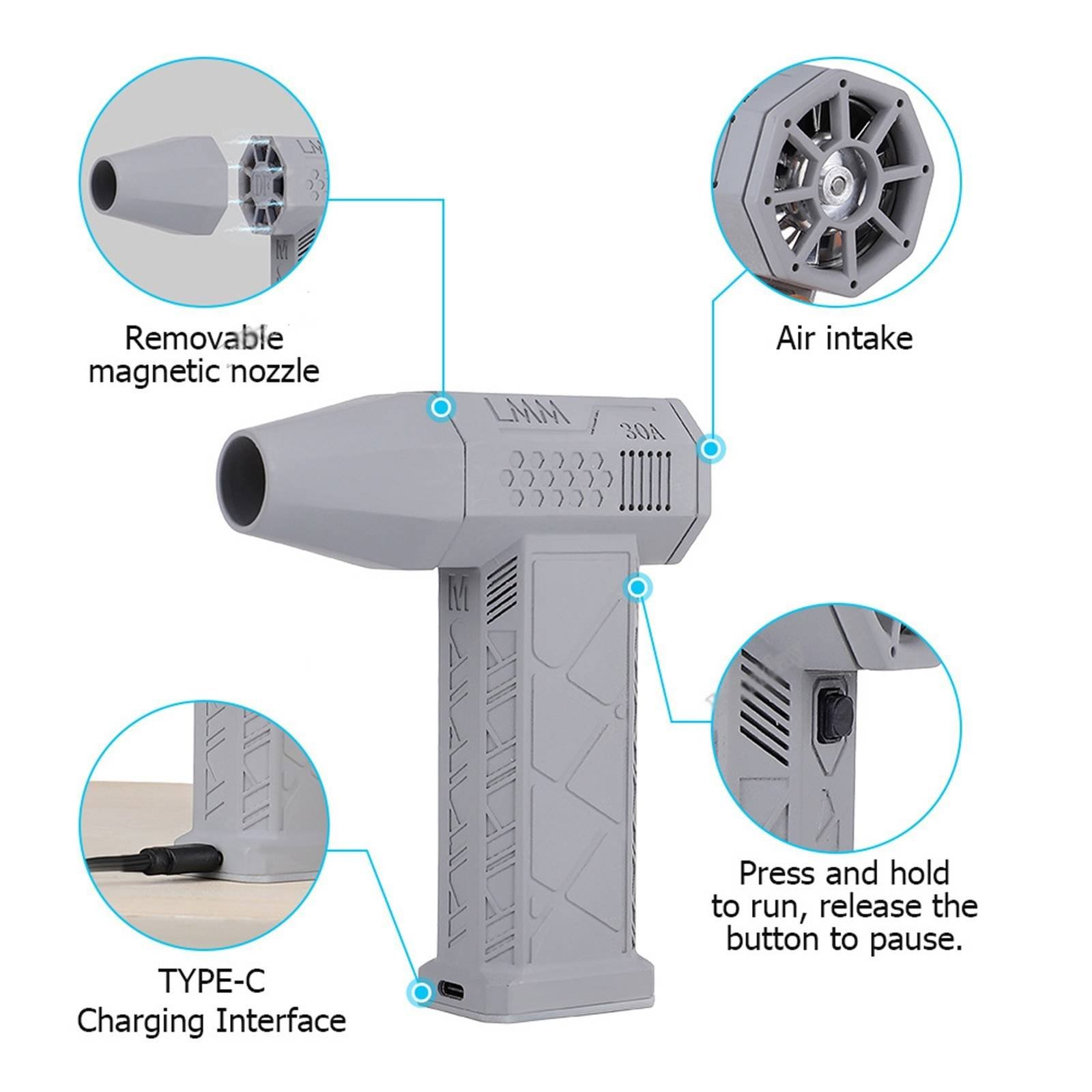 Hot Selling High-Speed Turbo Fan Hair Dryer New Product With Violent Fan E-Commerce Best Seller