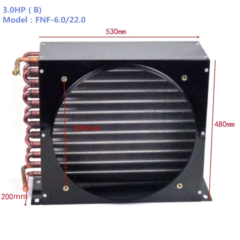 2.5HP FNF Cooling Evaporators Refrigeration Universal Condenser Coil