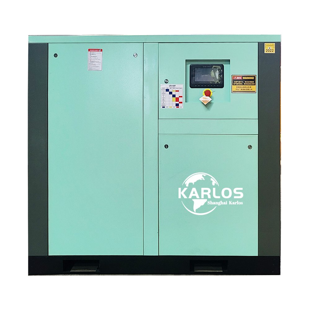 Karlos Top Performance Screw Air Compressor with CE Widely Used Air Compressor Clean Compressed Air General Industry Stationary