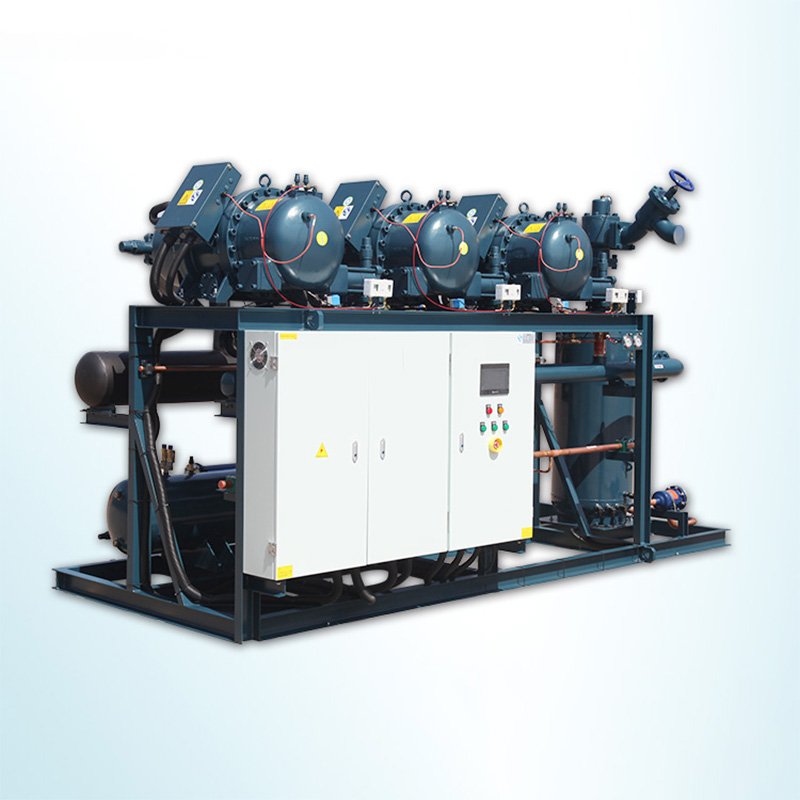 Semi-Hermetic Condensing Units Air-Cooled Freezer Compressor Low Temperature Refrigeration Condensing Unit for Cold Storage