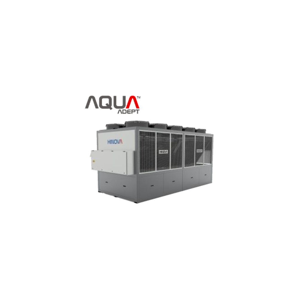 300 to 1100 kW Capacity Ideal for Large Scale Cooling Applications Reliable & Energy Efficient HINOVA Air Cooled Chiller R410A