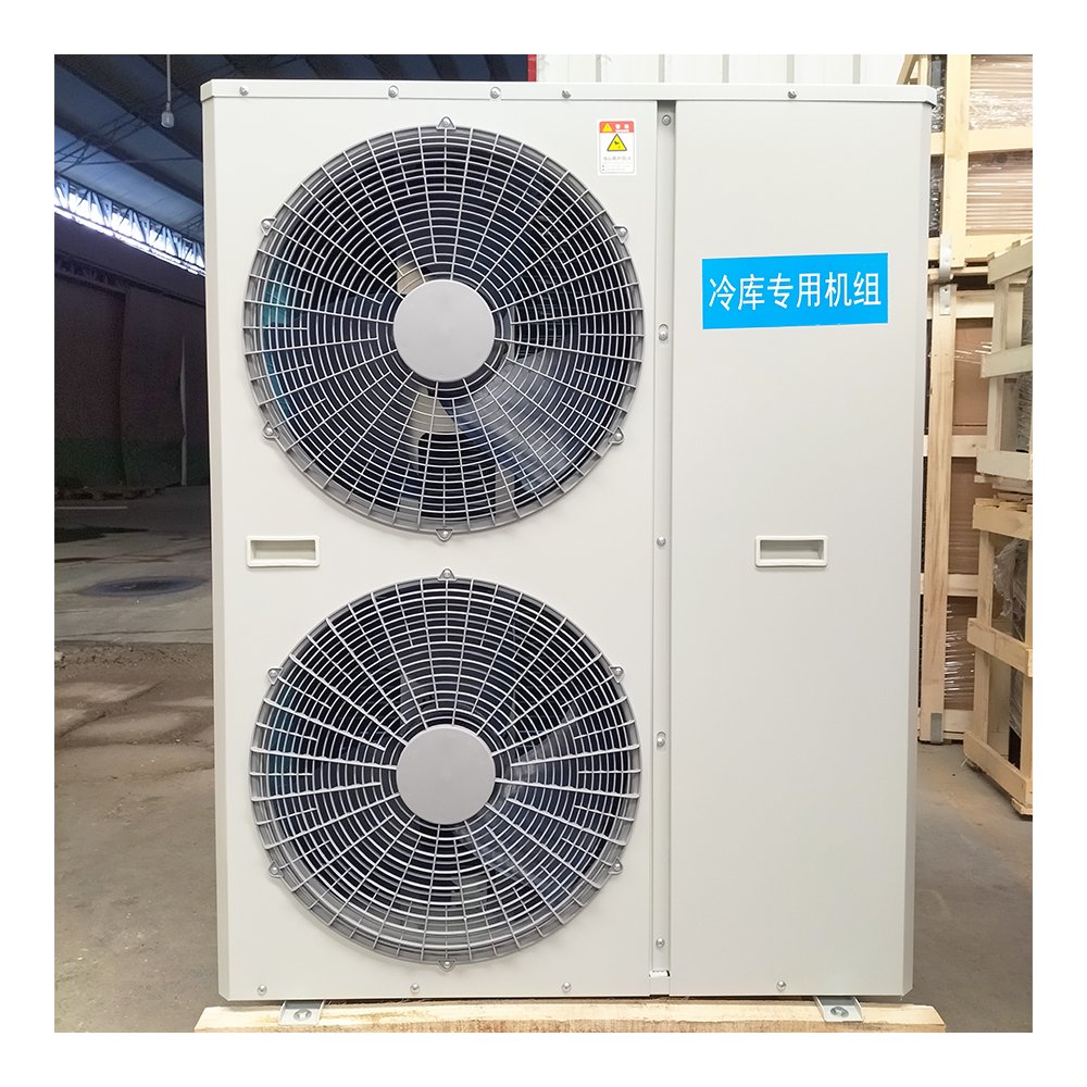 China Compressor Refrigeration Unit Air Cooled Condens Unit HBP 6Hp Condensing Unit With Motor Cooling Fans Chiller Cold Room