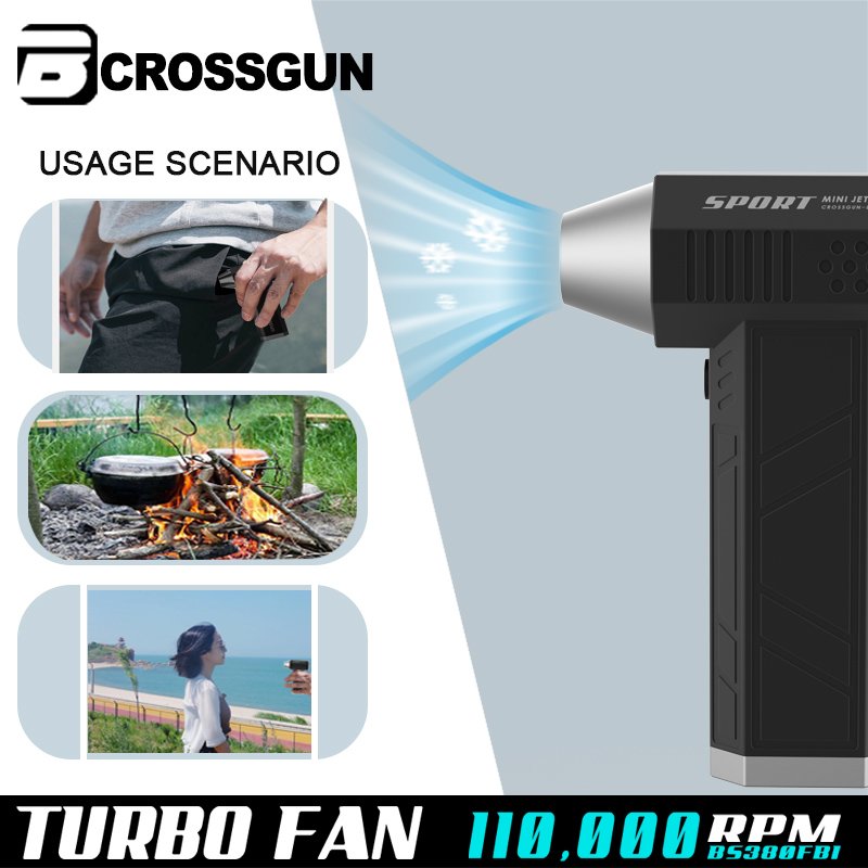 Electric Hair Cleaner Fan Blower Air Duster 1000000rpm Turbofan Rechargeable Hair Dryer Mini Jet Fan