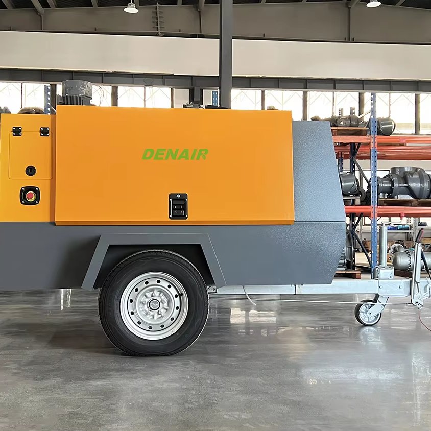 375cfm diesel Mobile air Compressor Made in DENAIR