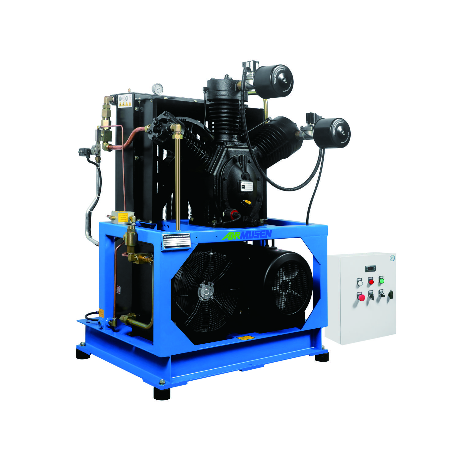 Factory Sell Industrial Use Medium High Pressure Two Stage Piston air Compressor 2.0 M^3/min 3.5 Mpa 22 kw Kompresori 500psi