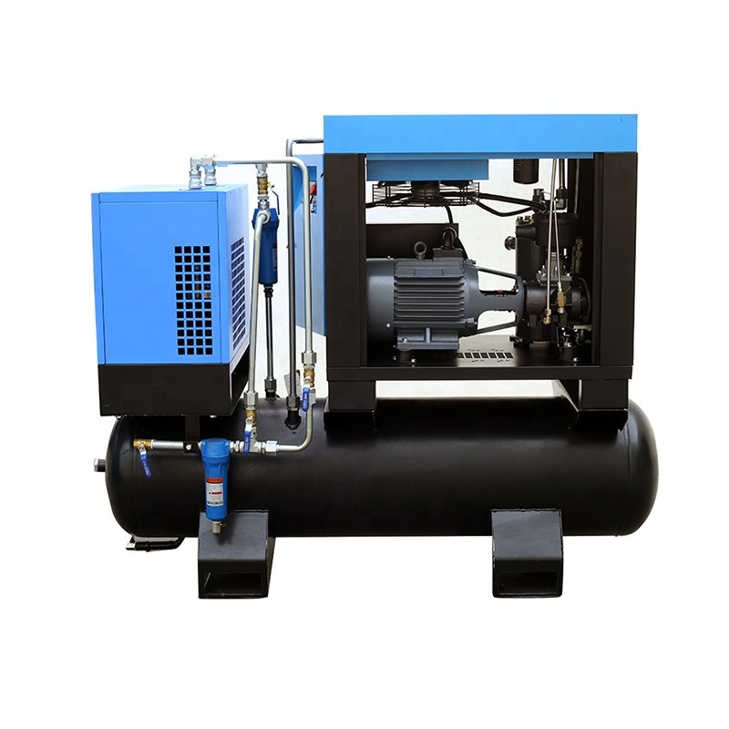 7.5kw 11kw 15kw 22kw 8bar All in One Fixed Speed Rotary Industrial Screw Air Compressor