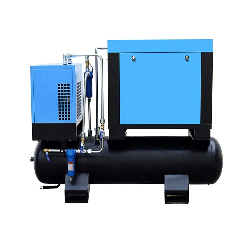 7.5kw 11kw 15kw 22kw 8bar All in One Fixed Speed Rotary Industrial Screw Air Compressor