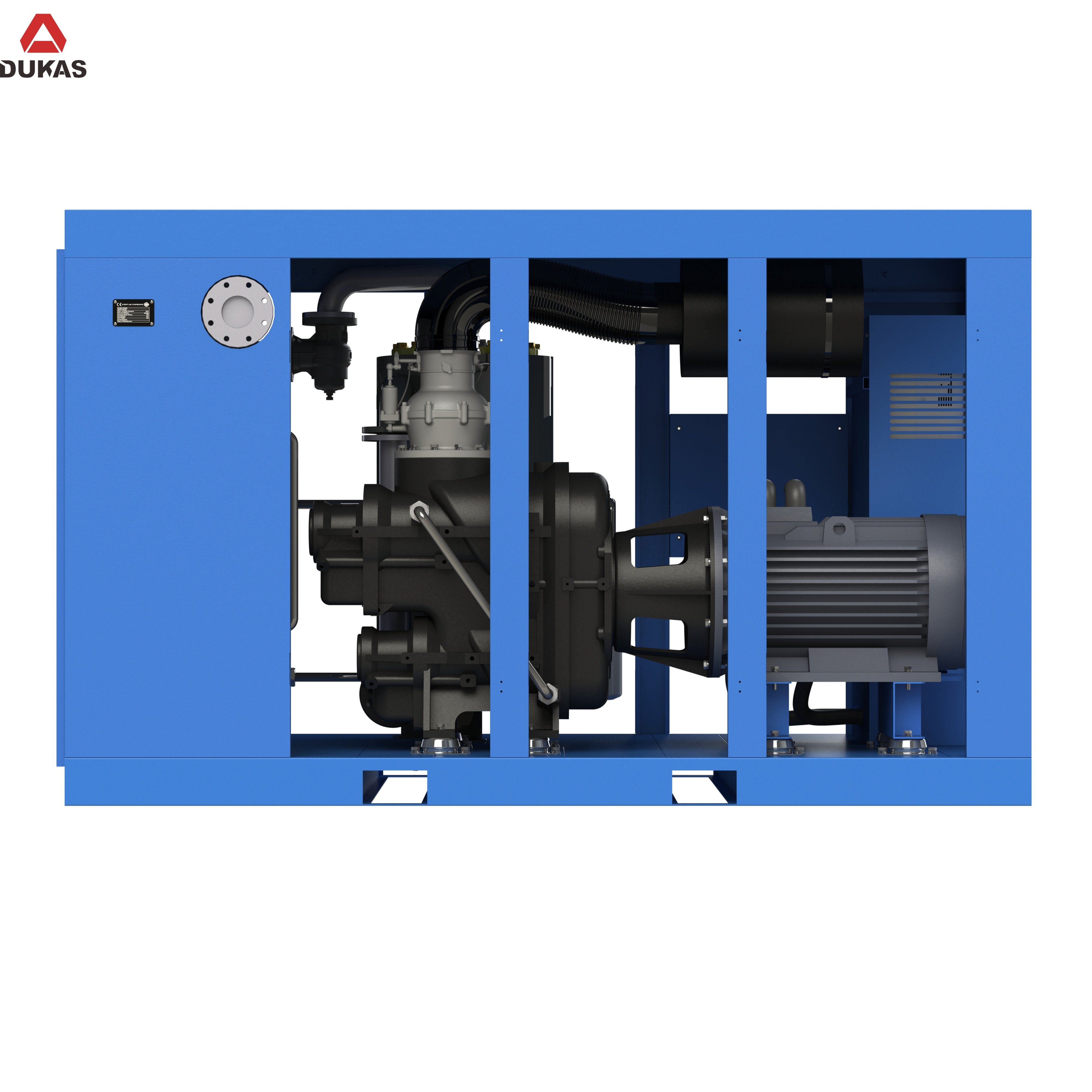 High Production Efficiency Two-stage Screw air Compressor 132Kw Industrial air Compressor