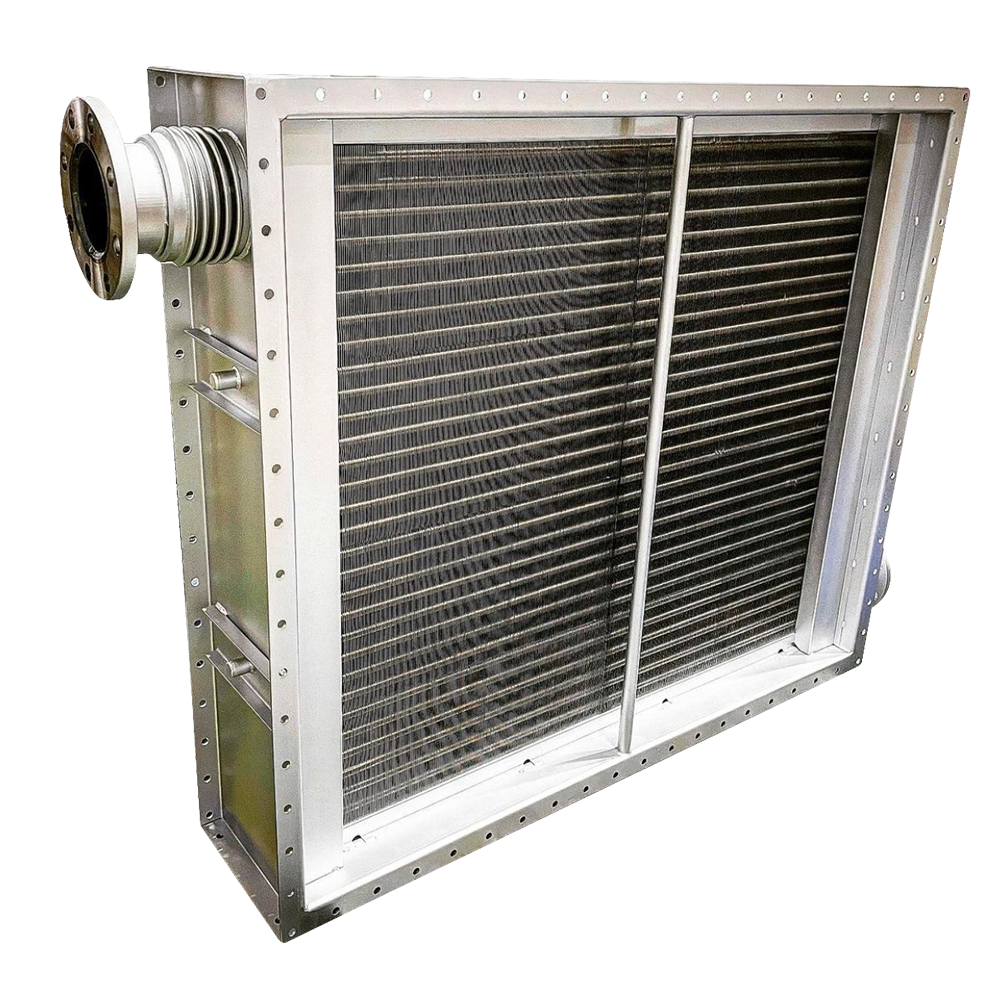China Customized Industrial Stainless Steel Finned Tube Steam Radiator Air Water Heat Exchanger