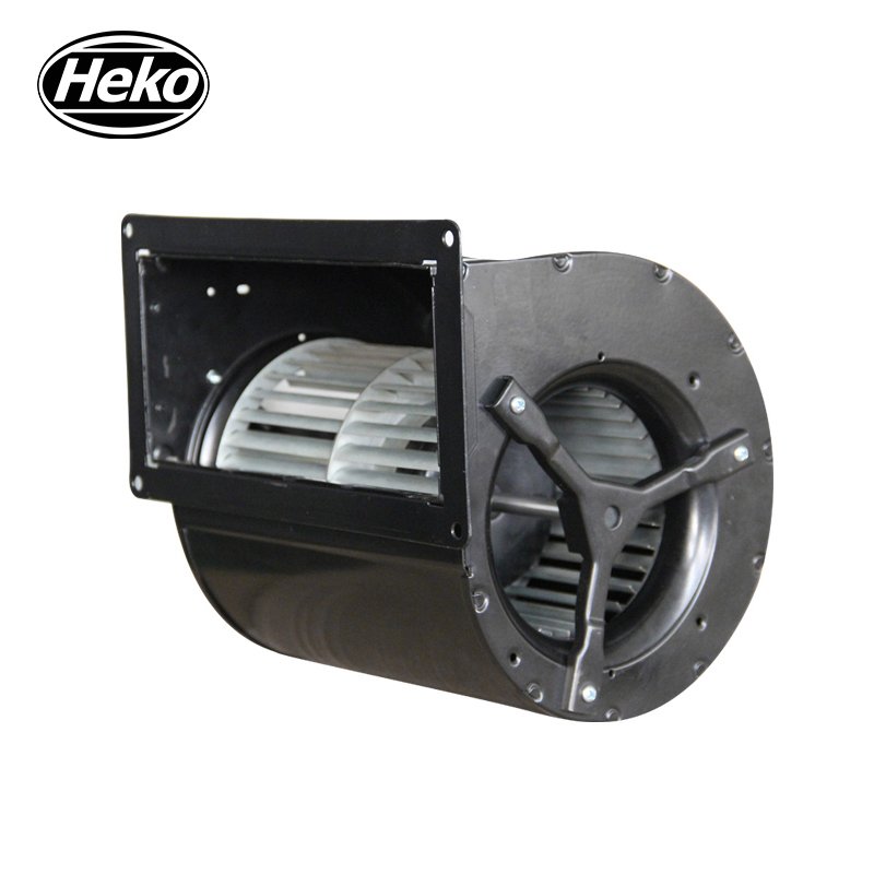 HEKO EC120mm 230VAC BLDC External Rotor Industrial Cooler Double Inlet Blower Fan Dual Inlet Centrifugal Fan AC Electric Bearing