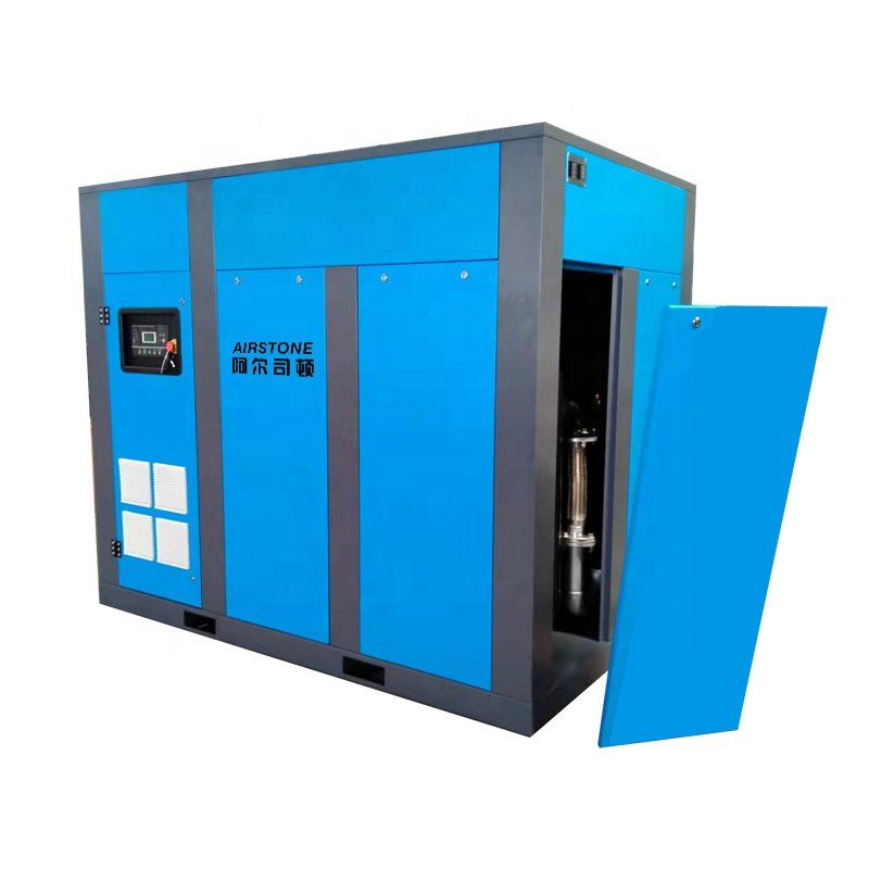 Airstone 160KW 200HP Fixed Speed Rotary Screw Air Compressor With Centrifugal Fan