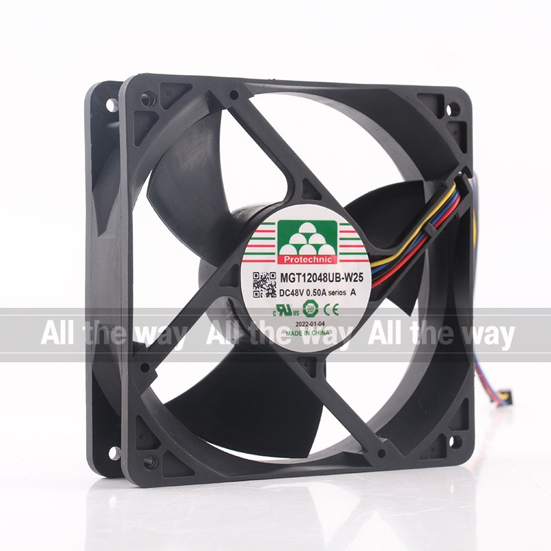 New Yongli 12V 24V DC48V 0.50A EC AC 12CM 12032 120X120X38MM Large air Volume Inverter 4-wire PWM MGT12048UB-W25 Cooling Fan